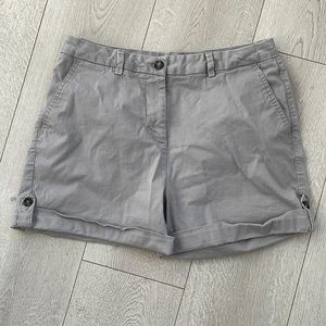 Buffalo David Bitton Carlisle Mid Rise Shorts Size 10 Gray